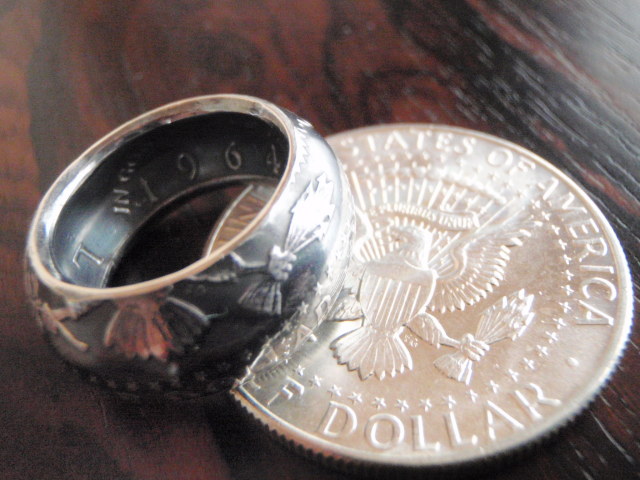 アメリカ アンティークコイン 使用のリング
